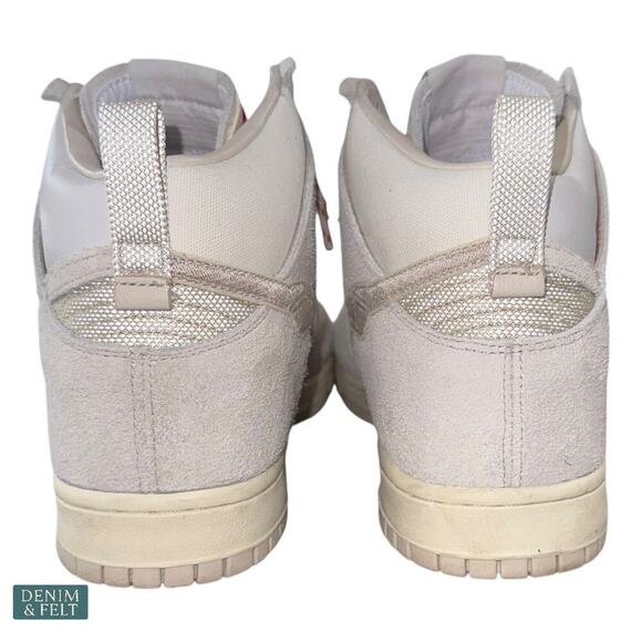 Nike Dunk High Notre Light Orewood Brown White Red Sneakers Men’s Size 10 - Picture 14 of 16